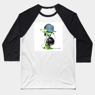 Gamer Alien Baseball T-Shirt